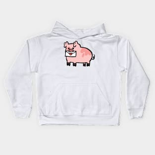 Lovestruck Cute Cartoon Piggy Kids Hoodie